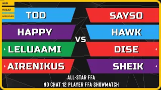 WC3 - 12 Player No Chat FFA Showmatch - All-Star FFA