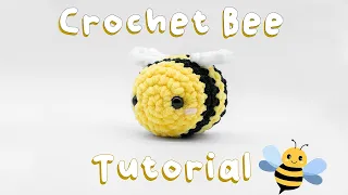 Crochet Bee Tutorial - Easy & Simple Cute Amigurumi Bee Pattern