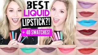 BEST LIQUID LIPSTICKS?! +40 SWATCHES | NEW Sephora Collection Cream Lip Stain