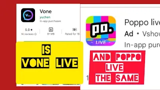 different between vone live and poppo live #is poppo live and vone live the same, #vonelive#poppoliv