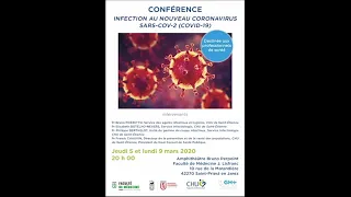 Conférence Infection au nouveau coronavirus SARS-COV-2 (COVID-19)