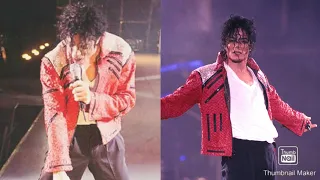 Michael Jackson :Comparison Beat It Oslo '92 vs Copenhagen '92