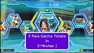 3 RARE GACHA IN 3 MINUTES!  Super Dragon Ball Heroes World Mission