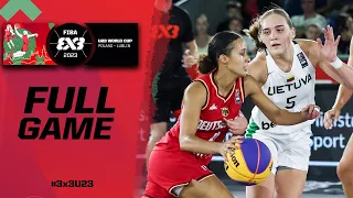 Germany 🇩🇪 vs Lithuania 🇱🇹 | Women | Full Game | FIBA 3x3 U23 World Cup 2023