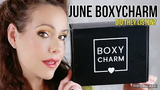 JUNE BOXYCHARM UNBOXING| TRY ON| FIRST IMPRESSIONS| DID THEY LISTEN TO THE MASSES?