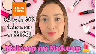 Makeup no makeup con maquillaje de TEMU 💄 #makeup #temu