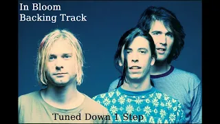 Nirvana -  In Bloom - Backing Track With Vocals, Bass & Drums for Guitars (-1 Step)