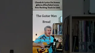 ❤️ Guitar Man - Bread - Cover - Free Backing Track -Chords and Lyrics #shorts