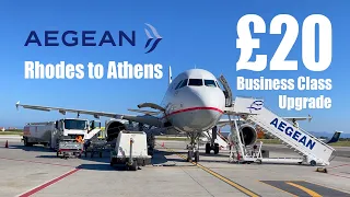 £20 Upgrade to Business Class on my Aegean Airlines Flight 4K