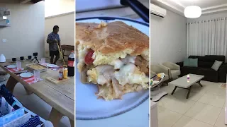 Uma tarde comigo | Torta de frango | Recebendo | Mesa posta | Limpeza noturna!