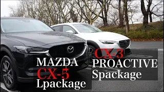 cx5とcx３並べて内外装比較。外観から質感の高さが伝わるコンパクトSUV