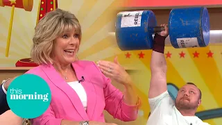 The World's Strongest Men Shock Ruth With Lifting Stunt | This Morning