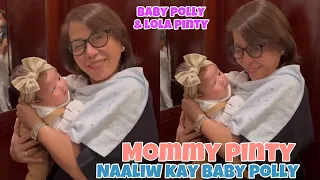 MOMMY PINTY ALIW NA ALIW SA KANYANG APO NA SI BABY POLLY ANAK NI TONY GONZAGA AT PAUL SORIANO