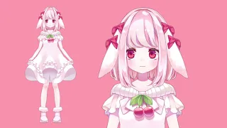 【Live2D】ふわふわ動く赤目のうさぎ【FaceRig】【スキニング】【物理演算】