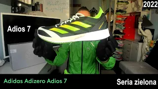 🏃#163 [4K🎬] Adidas Adizero Adios 7 (seria zielona - szybki but do wyścigów)