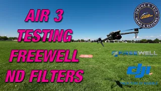 DJI Air 3 Demonstrating the Freewell Filters All Day 8 Pack and Everyday 3 Pack ND Filters and More