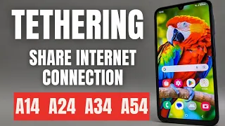 How to Share Internet Data Connection to PC / Laptop USB Tethering - Samsung Galaxy A14 A24 A34 A54