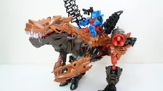 Rob A Reviews Transformers Age of Extinction Construct Bots Dinofire Grimlock