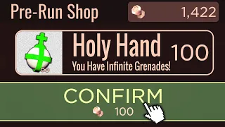 Beating Roblox Doors WITH INFINITE HOLY HAND GRENADE + SUPER HARD MODE!