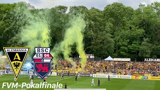 Alemannia Aachen vs. Bonner SC | Choreos und Pyroshow bei packendem Kampf um die DFB-Pokal Teilnahme