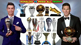 Lionel Messi Vs Cristiano Ronaldo All Trophies, Awards. Cristiano Ronaldo Vs Lionel Messi All Trophy