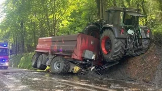 Tractors In Dangerous Conditions-Mega Heavy Machinery In Operation!  John Deere Vs Crazy Driver !?