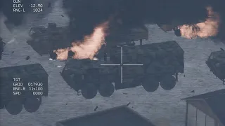 Today! Thousands of missiles launched by AC-130 Gunship shot at the rebel enemy's armored tanks