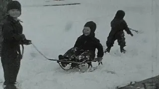 1930’s Family in the Snow - Vintage 8mm Home Video Footage