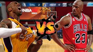 Who's The Best SG In Nba 2k Mobile? kobe vs Michael Jordan!!!