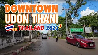 Thailand 4K | Downtown Driving - Udon Thani 2023 | No.1