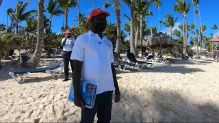 GRAND PALLADIUM PUNTA CANA ДОМИНИКАНА🇩🇴БАВАРО.ИДЕМ ПО БЕРЕГУ.ПЛЯЖ,ОКЕАН,ВОЛНА,ВОДОРОСЛИ,ПАЛЬМЫ.