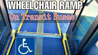 How Bus Drivers Deploy The Wheelchair Ramp On Buses | ADA Guidelines |Gillig BRT Plus Bus