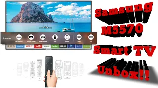 Samsung M5570 smart TV unboxing!!