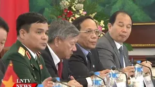 Lao NEWS on LNTV: Laos, Vietnam highly value time-honoured ties, vow to deepen cooperation.13/6/2016