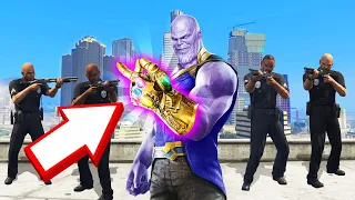 Playing GTA 5 As THANOS! (FINGER SNAP)