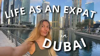 DAY IN MY LIFE LIVING IN DUBAI as a 25yo expat! | Morning routine - Office Tour & Night Out