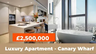 Inside a £2,500,000 Canary Wharf, London Luxury Apartment (full tour)