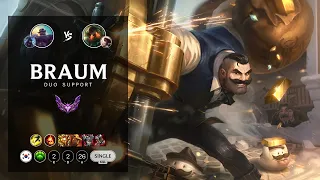 Braum Support vs Nautilus - KR Master Patch 12.16