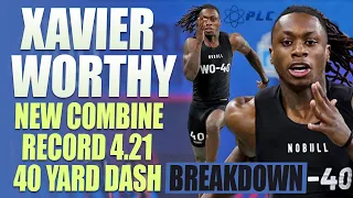 Xavier Worthy New Combine Record 4.21 40 Yard Dash Breakdown