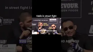 ufc press conference 🔥 khabib in street fight I can eat you #shorts #youtubeshorts #ufc