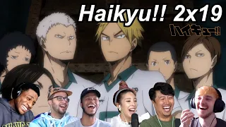 Haikyu!! 2x19 Reactions | Great Anime Reactors!!! | 【ハイキュー!!】【海外の反応】