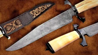 Forging a 12" Mosaic Damascus Bowie Knife