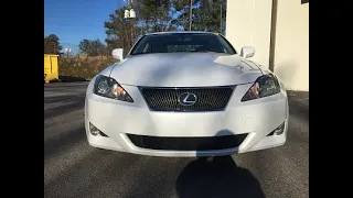 2007 Lexus IS350 For sale demo Raleigh NC