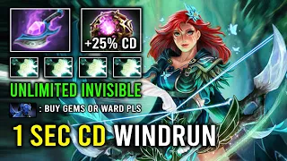 WTF 1 Second Invisible Windrun Downtime with Arcane Blink + OC Windranger Dota 2