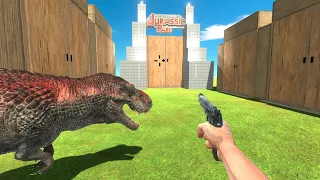 Help Baby T-Rex Discover 13 Mysterious Doors - Animal Revolt Battle Simulator