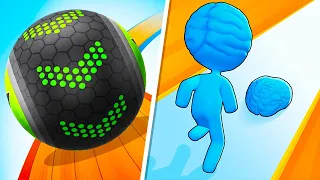 Going Balls vs Big Brain Run - Biggest Ball Head Speedrun 3D