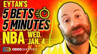 5 Best NBA Bets In 5 Minutes | Wednesday 1/4/23 NBA Picks & Predictions | Player Props Today