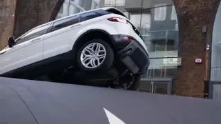 Range Rover Evoque on the Giant Speed Bump