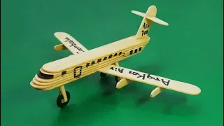 How to make an airplane by popsicle stick ice cream - Civil aviation aircraft