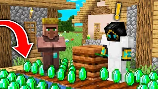 Encontramos una ALDEA con HUERTOS de ESMERALDA en MINECRAFT! 😱